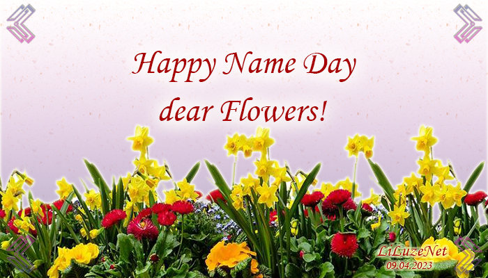 Happy Name Day, Flowers